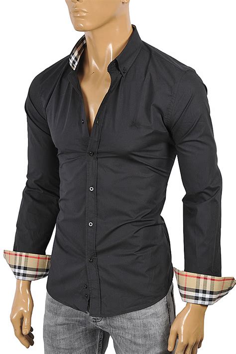 black burberry shirt men& 39|Burberry formal shirt men.